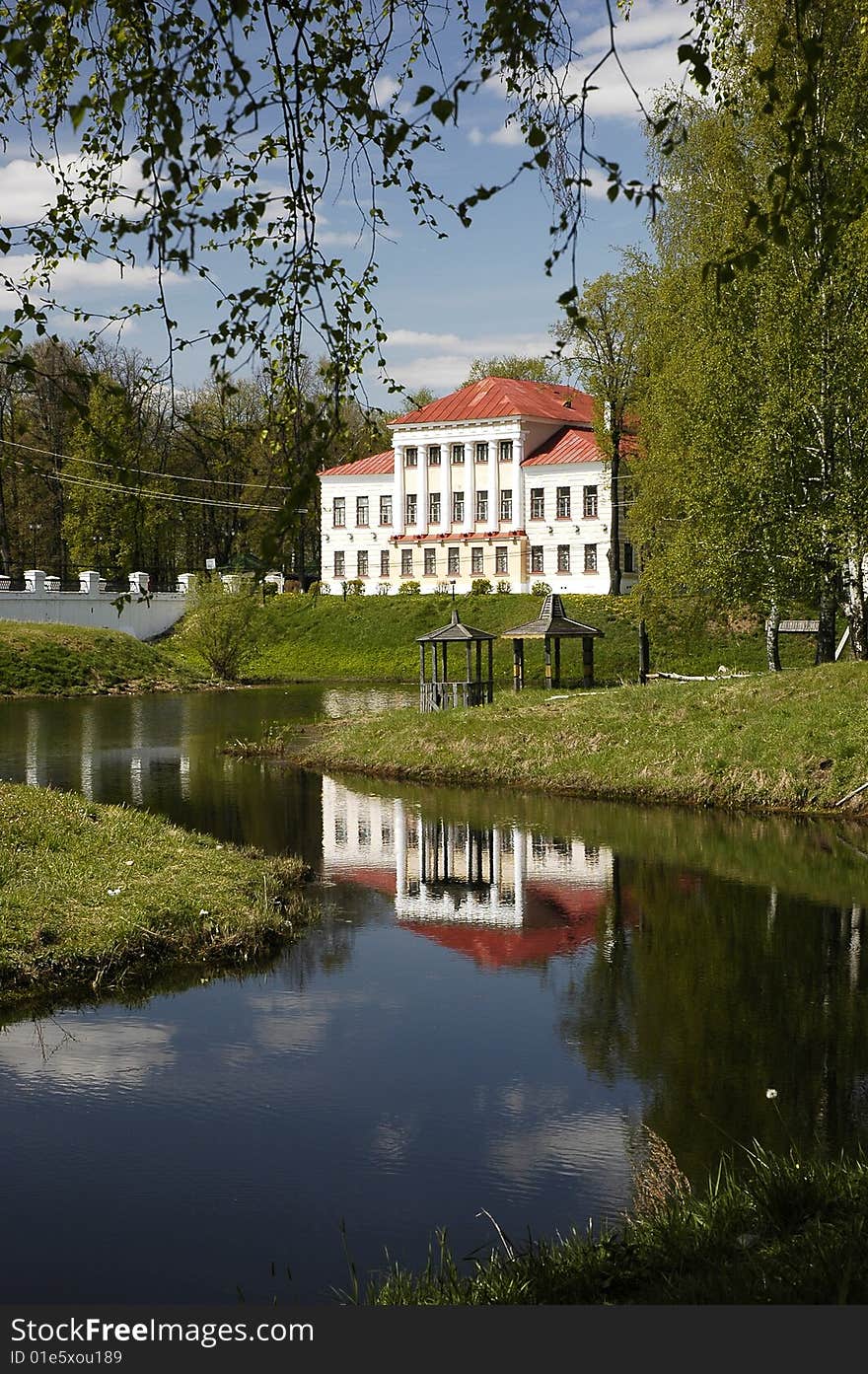 One ancient town-let with architecture. One ancient town-let with architecture