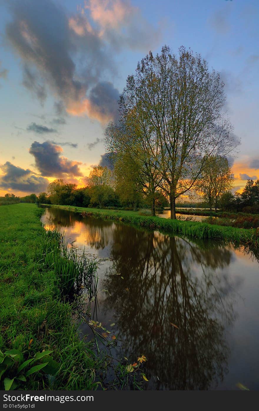 I took this shot in the evening next to the pond near Delftse Hout, the Netherlands. I took this shot in the evening next to the pond near Delftse Hout, the Netherlands.