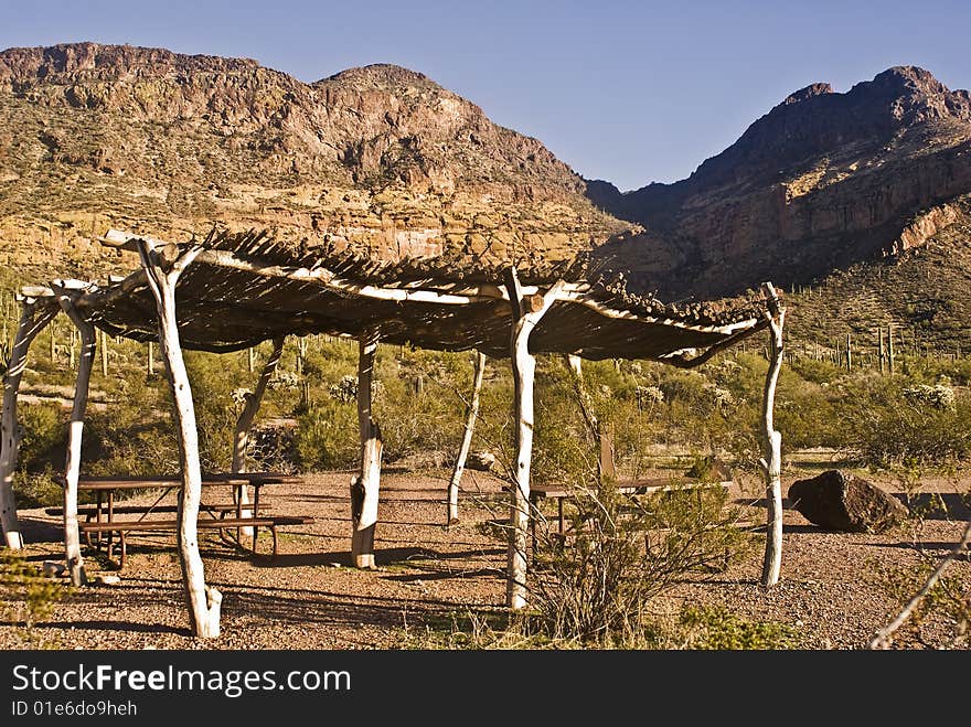 Desert Shelter and Palapa