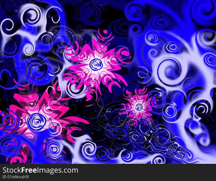 Abstract floral image