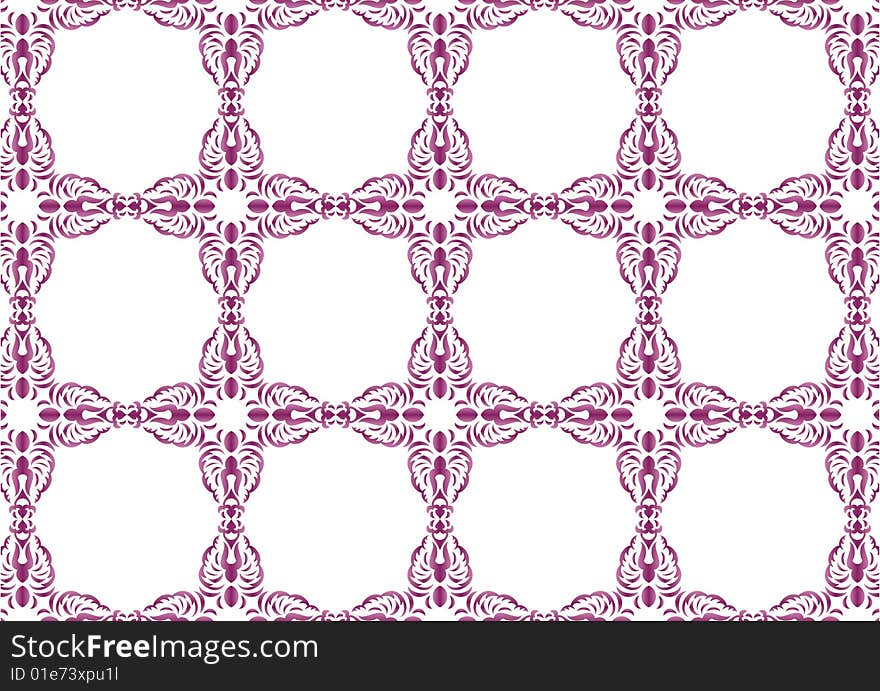 Ottoman style wallpaper pattern and shape. Ottoman style wallpaper pattern and shape