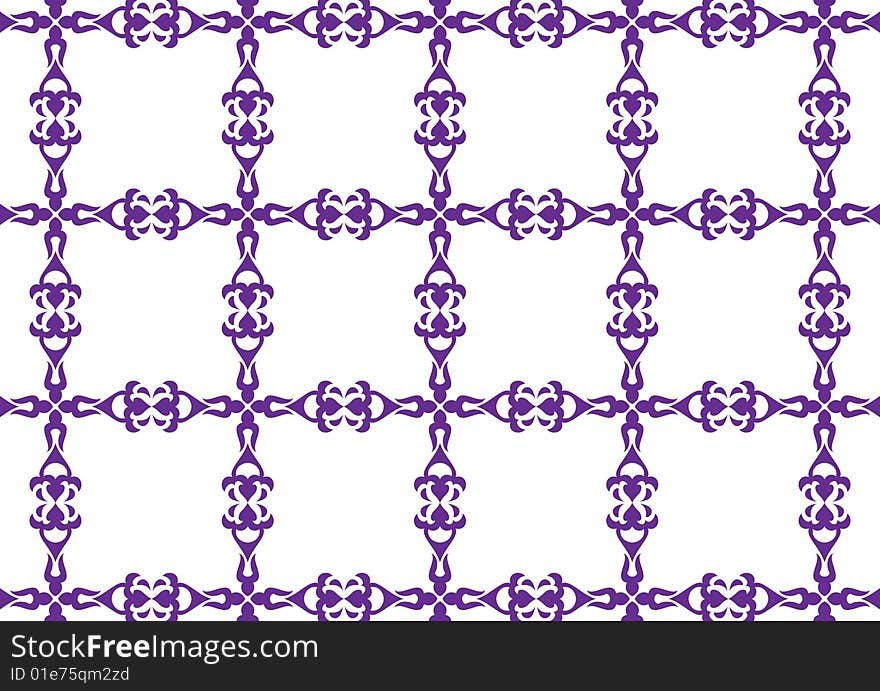 Ottoman style wallpaper pattern and shape. Ottoman style wallpaper pattern and shape