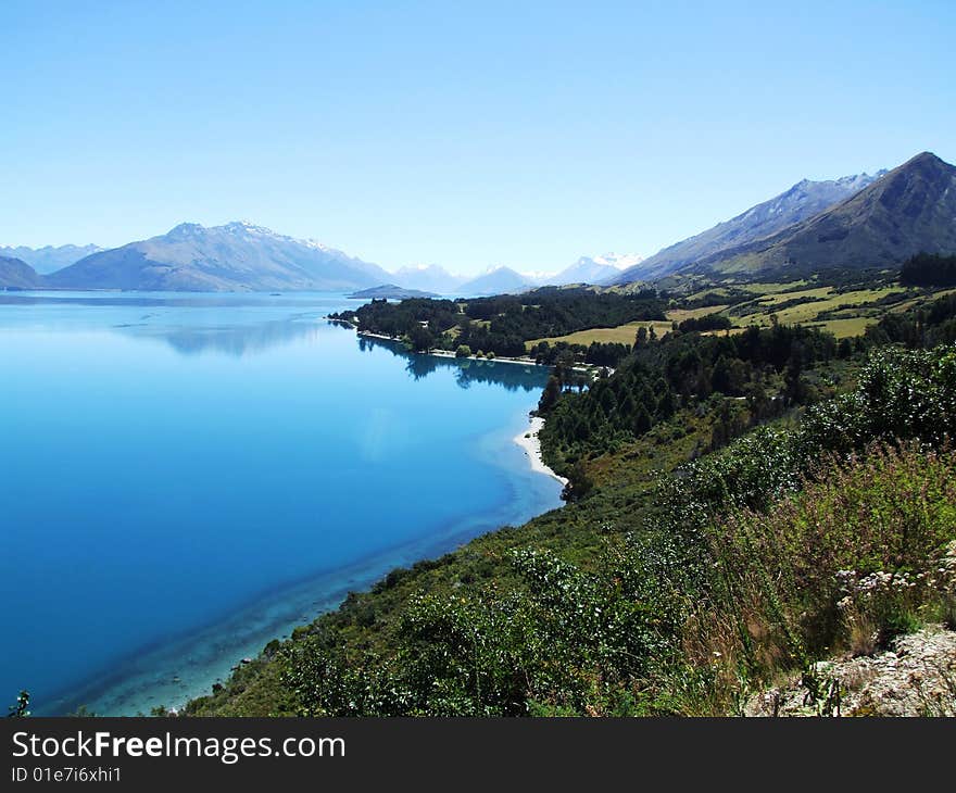 Lake With Mountains