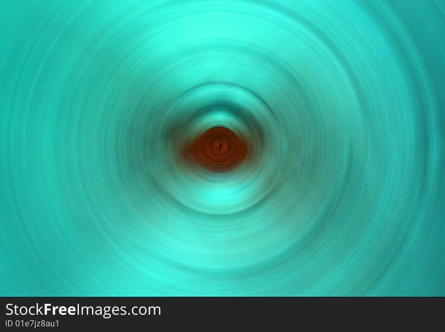 Turquoise abstraction with brown eye. Turquoise abstraction with brown eye