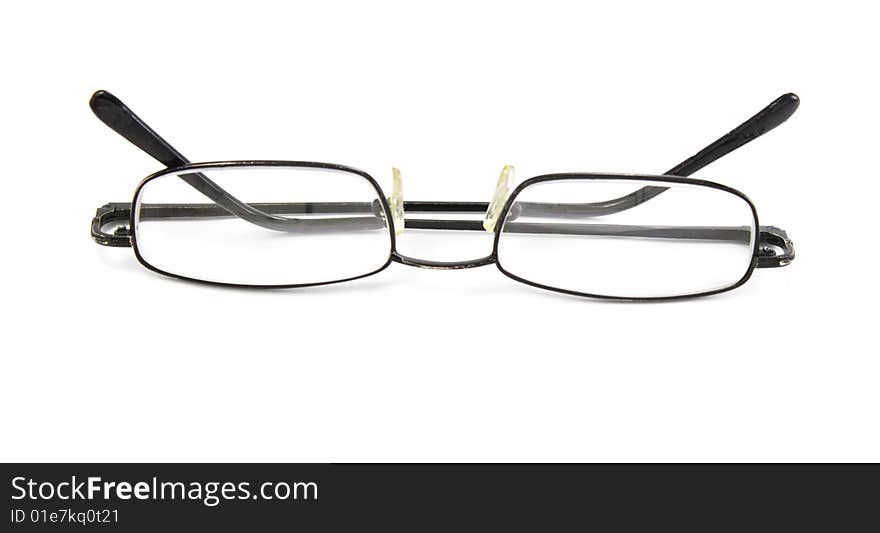 Glasses isolated on white background