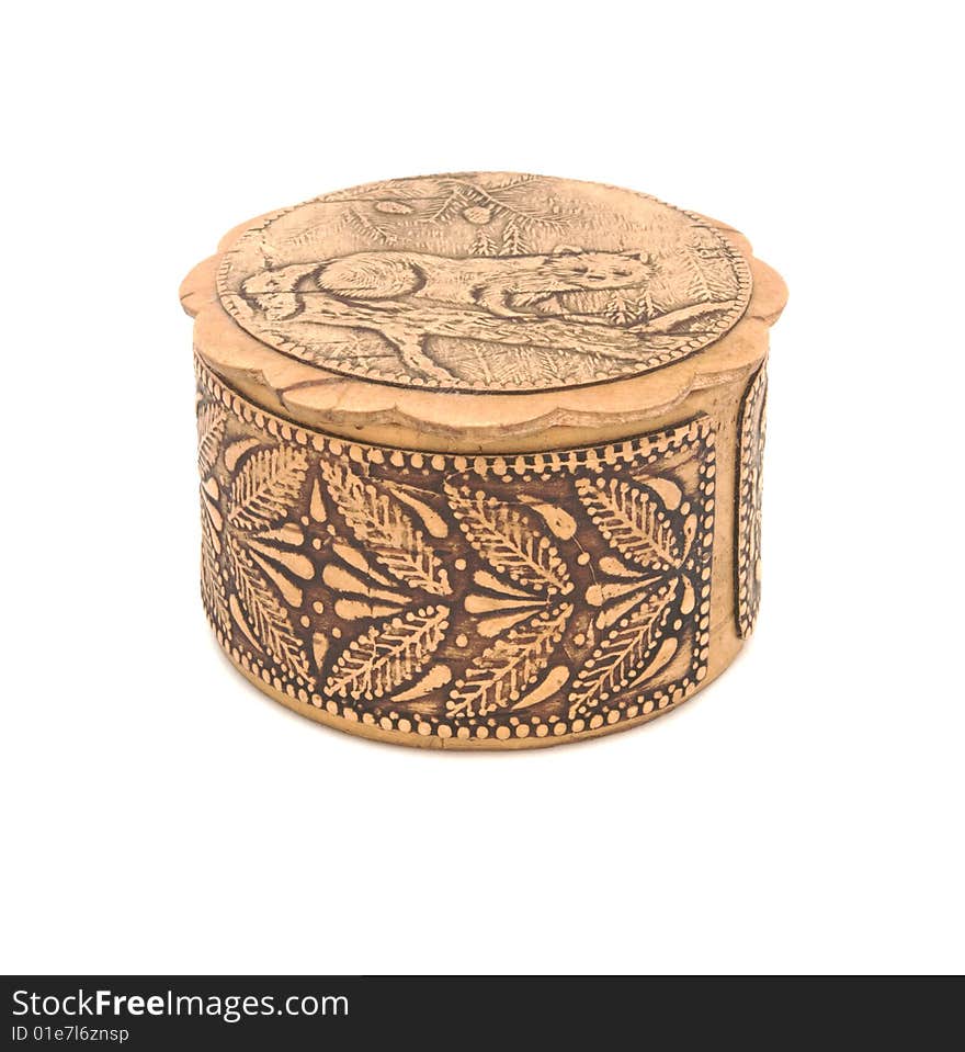 Woodcut casket