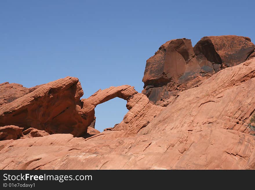 Arch Rock, Valley of Fire State Park, Nevada. Arch Rock, Valley of Fire State Park, Nevada