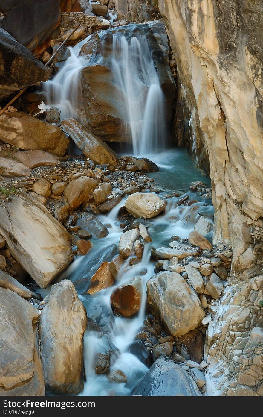 Stream come from the jade dragon mountain. Stream come from the jade dragon mountain