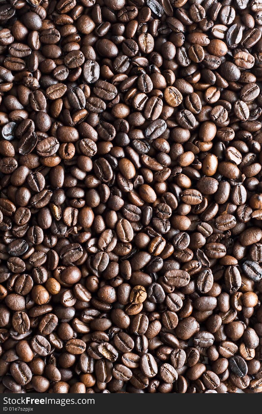 Coffee bean texture