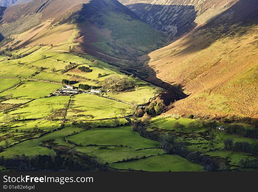 Isolated farm in the Newlands Valley