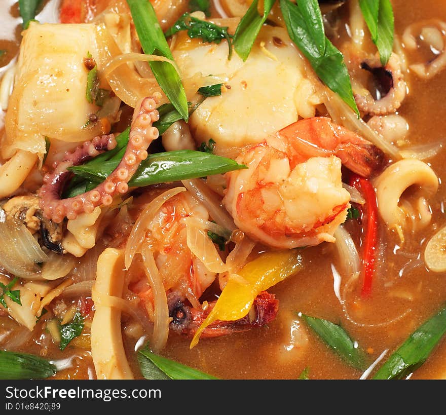 Spicy Thai Seafood Soup