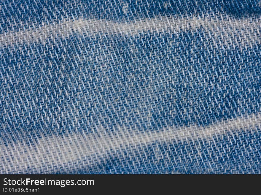 Macro blue jeans for textured background