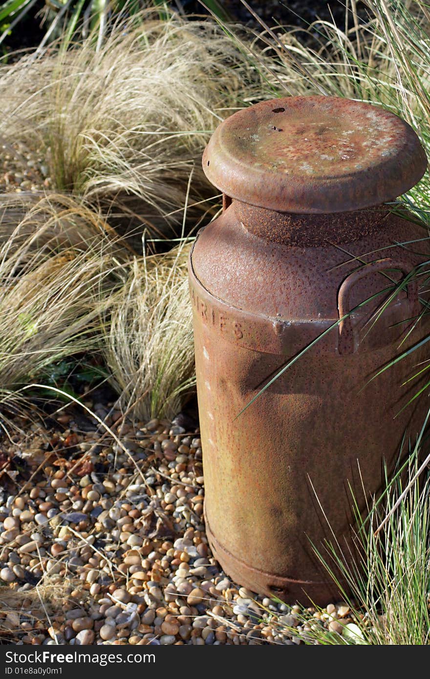 Rusty Milk Churn