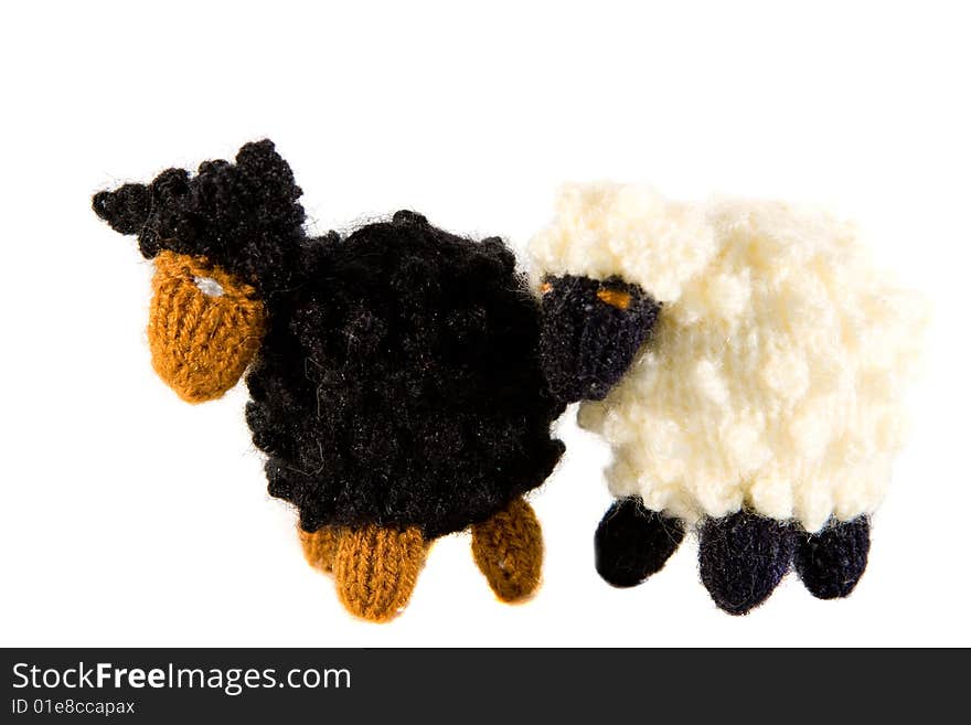 Crocheted lamb