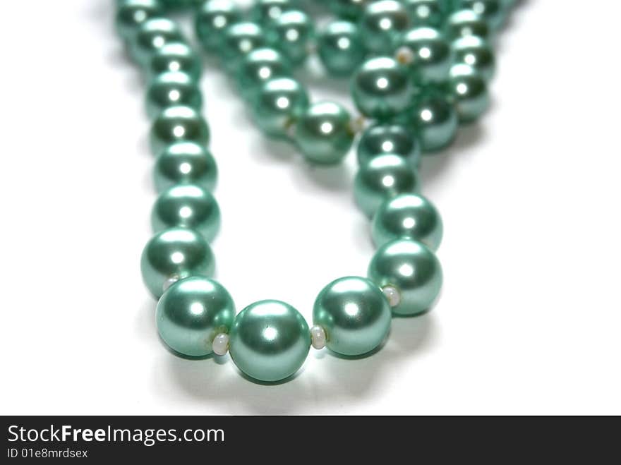 Photo of a beautiful necklace from pearls.