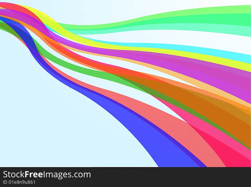 Vector illustration of Abstract Rainbow