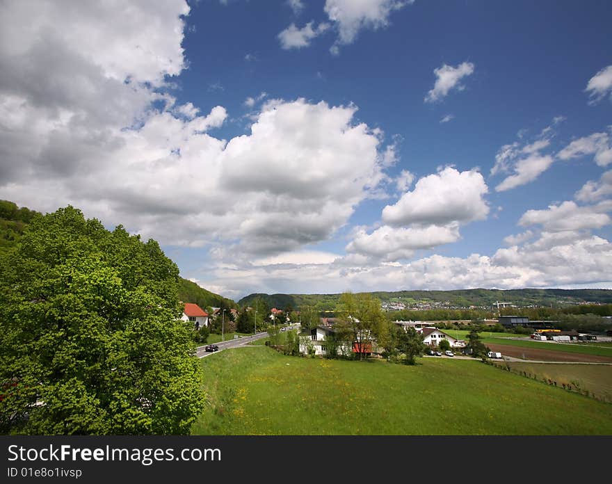 Small village in the Switzerland. Small village in the Switzerland