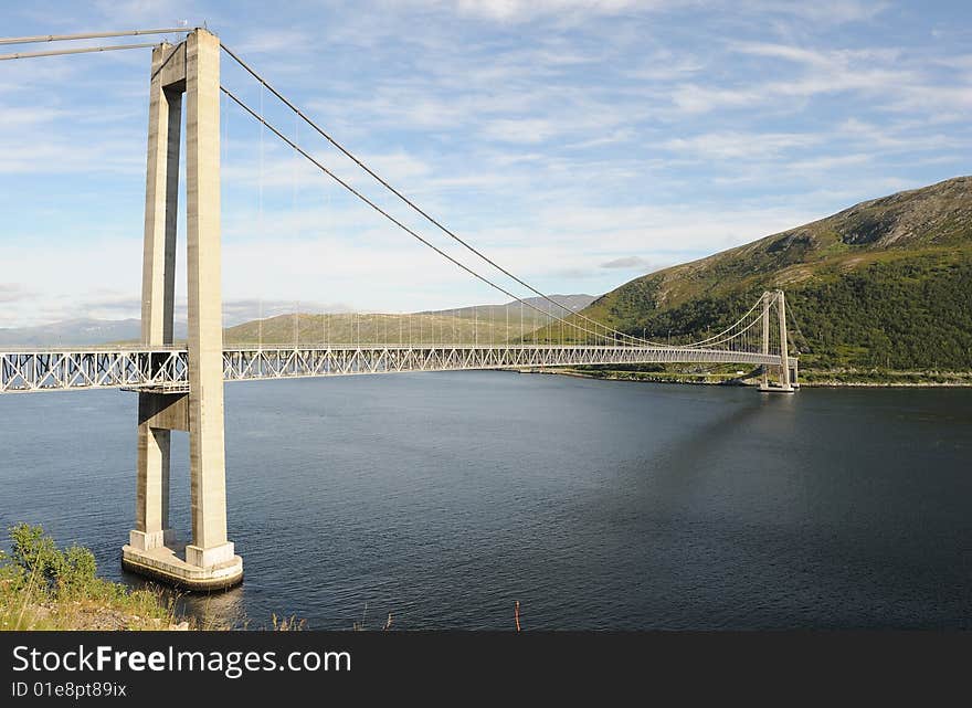 Bridge above the river, Norway