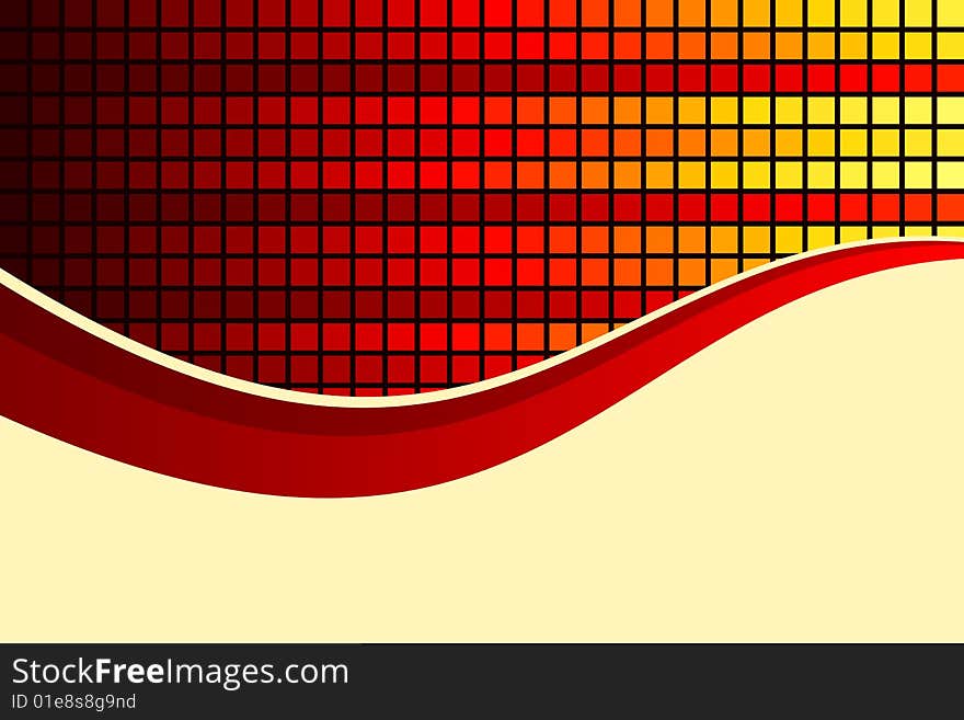 Vector illustration of Abstract Fire