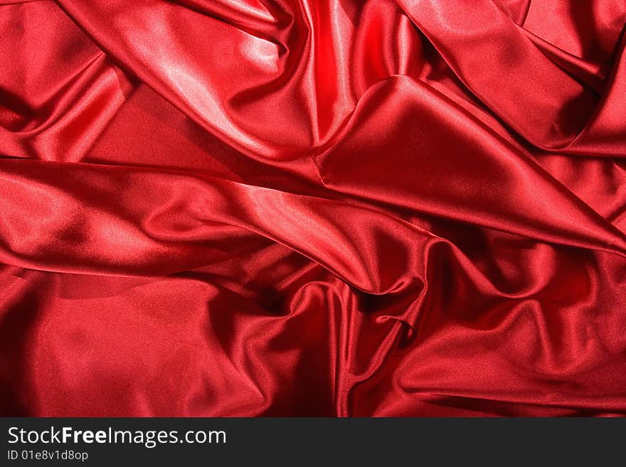 Elegant and soft red satin background