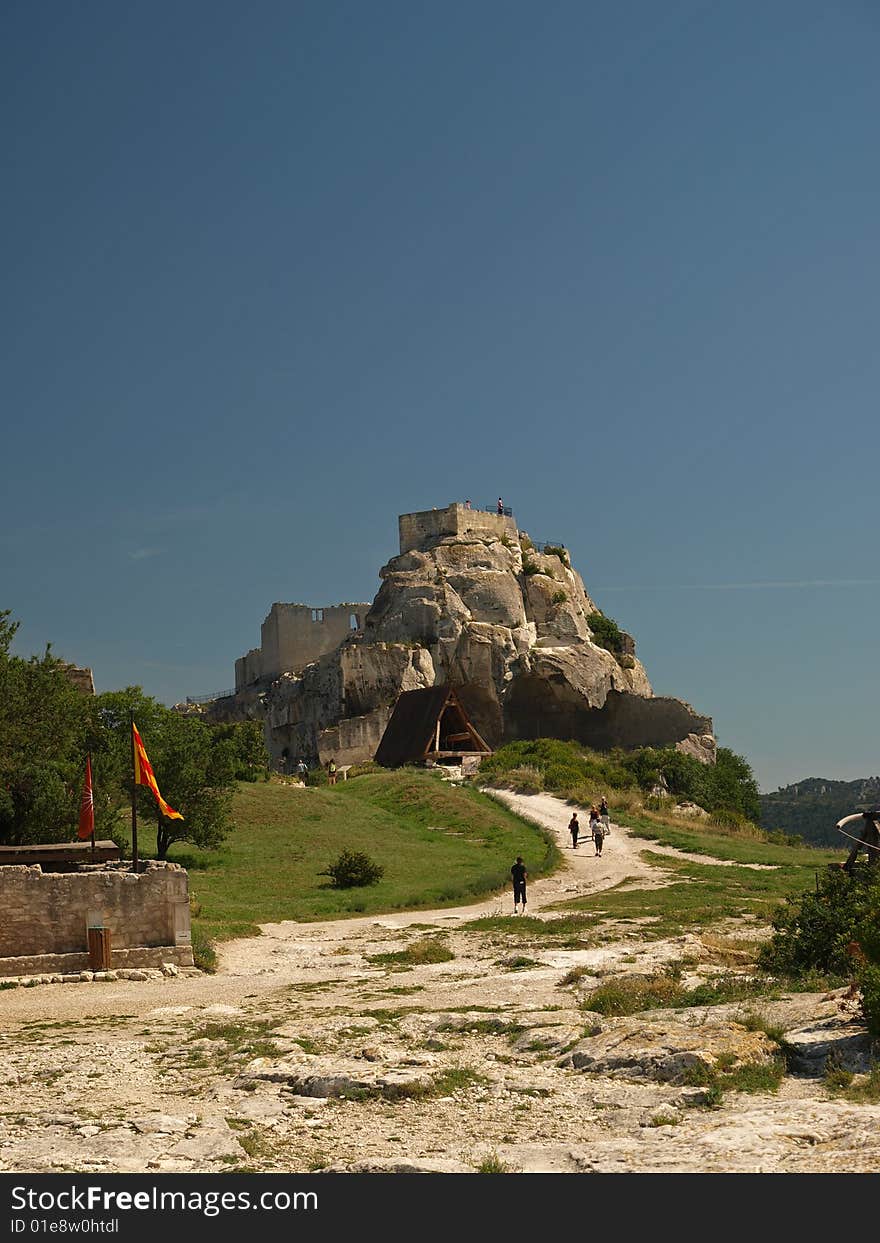 Les Baux-de-Provence is a small and beatiful  village near Saint Remy, in Provence, France