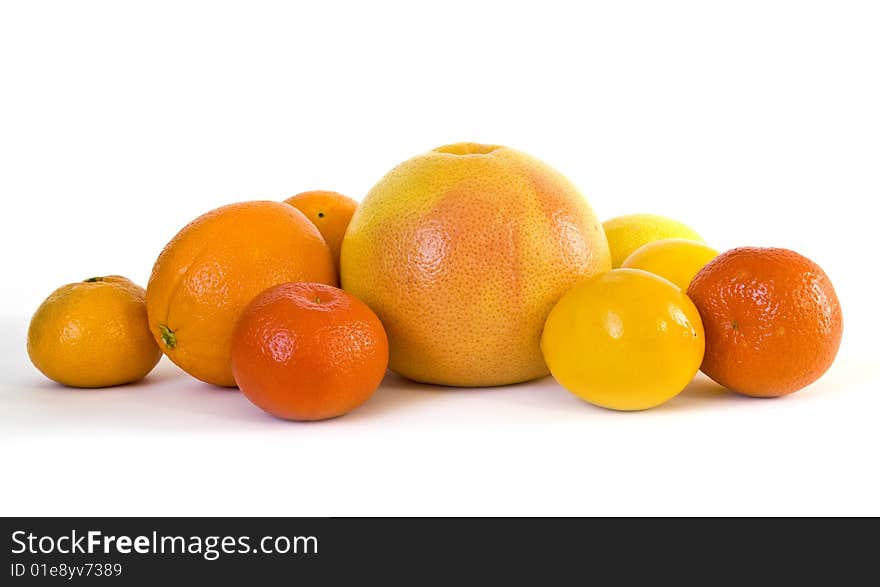 Group of ripe citrus