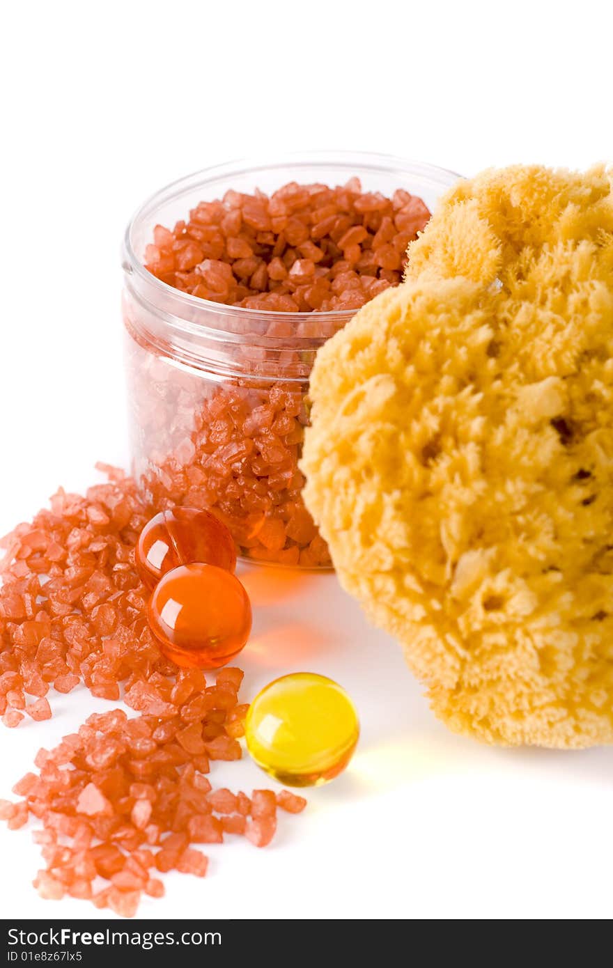 Natural Sponge, Bath Salt And Oil Balls