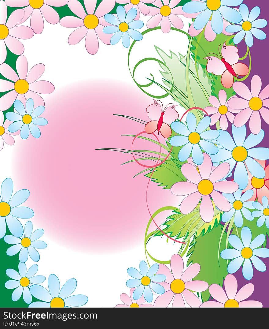 Floral Background, beautiful floral illustration