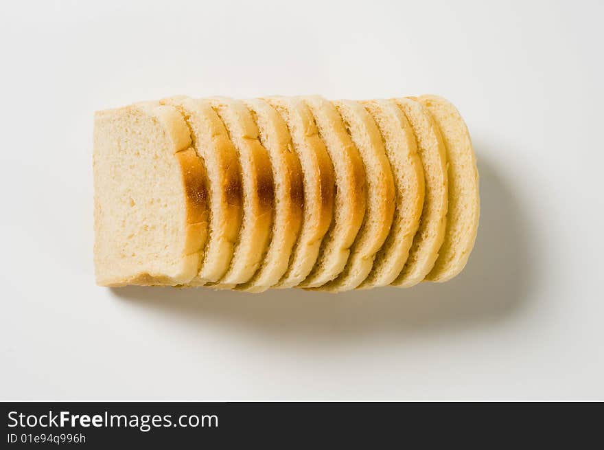 Slices of white sandwich bread