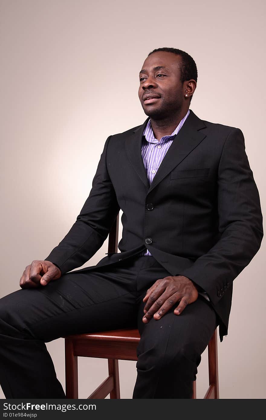 Portrait of a young man in the studio. Portrait of a young man in the studio