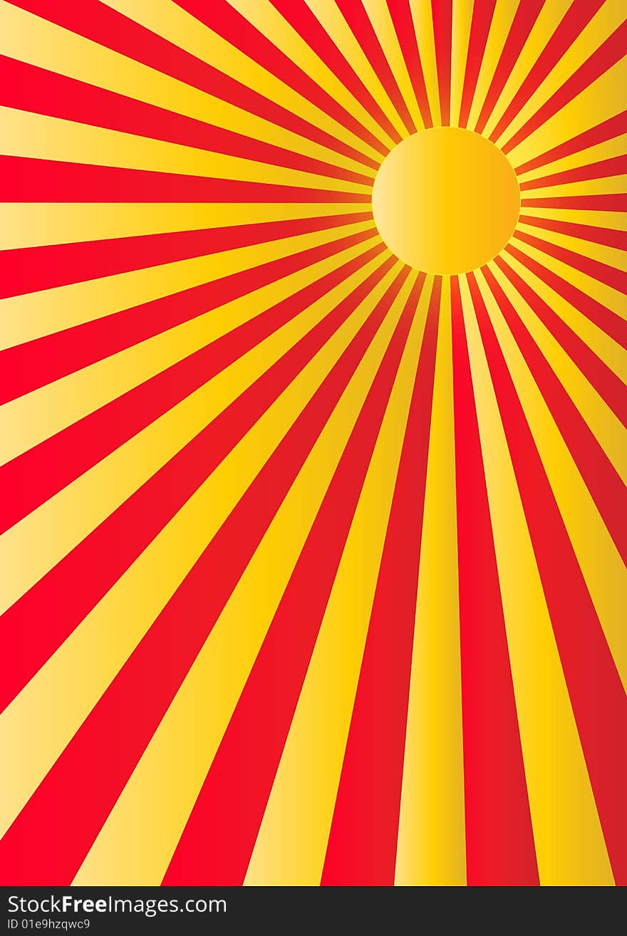 Abstract background red and yellow gradient vector