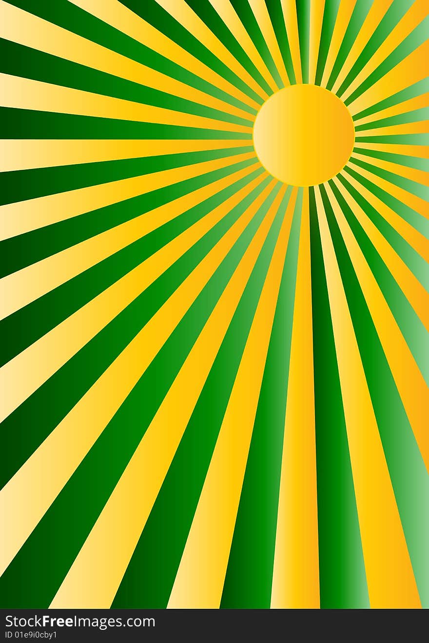 Abstract background green and yellow gradient vector