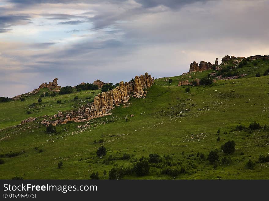 China Hexigten Global Geopark scenery. China Hexigten Global Geopark scenery