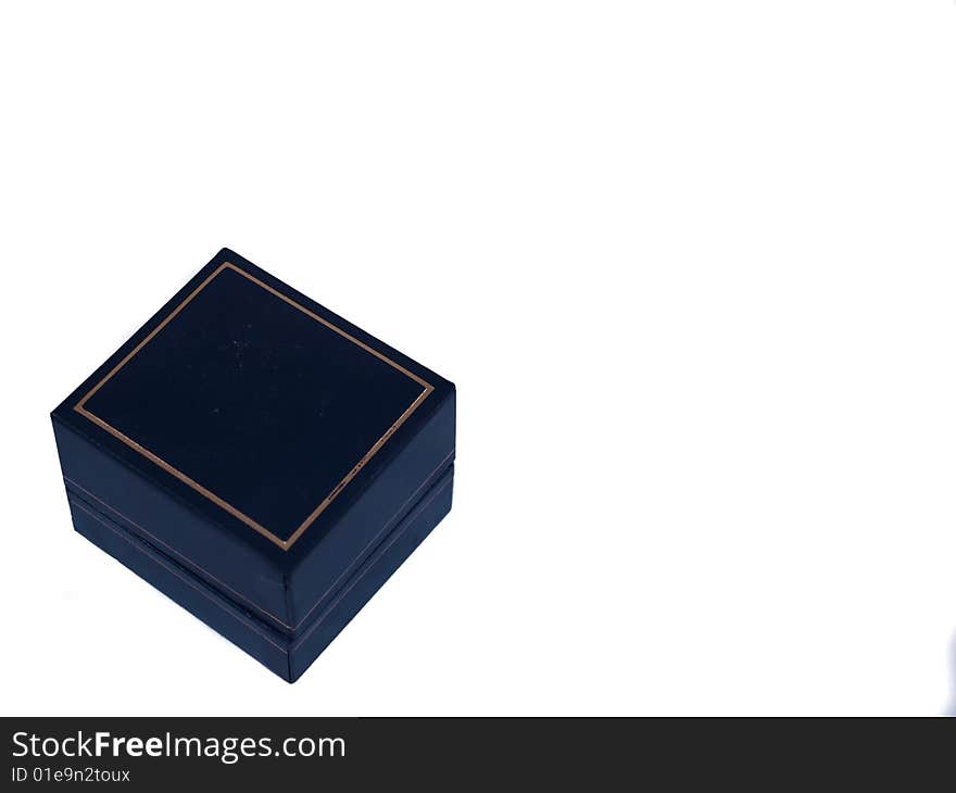 Plain Blue Ring Box