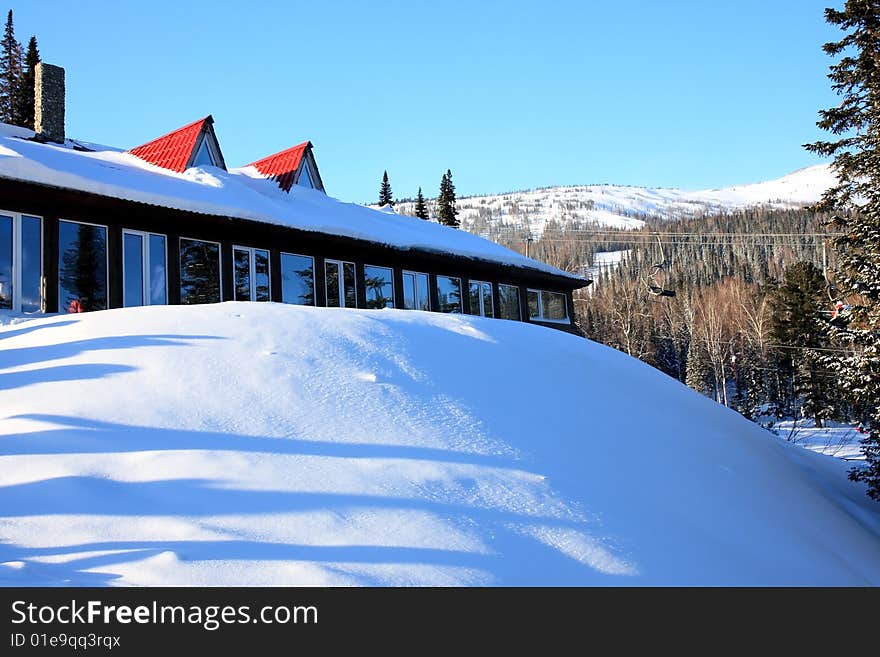 Cafe on a mountain.