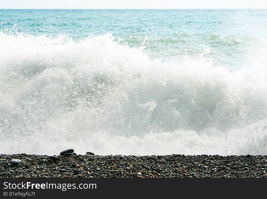 Background of the beautiful sea beach