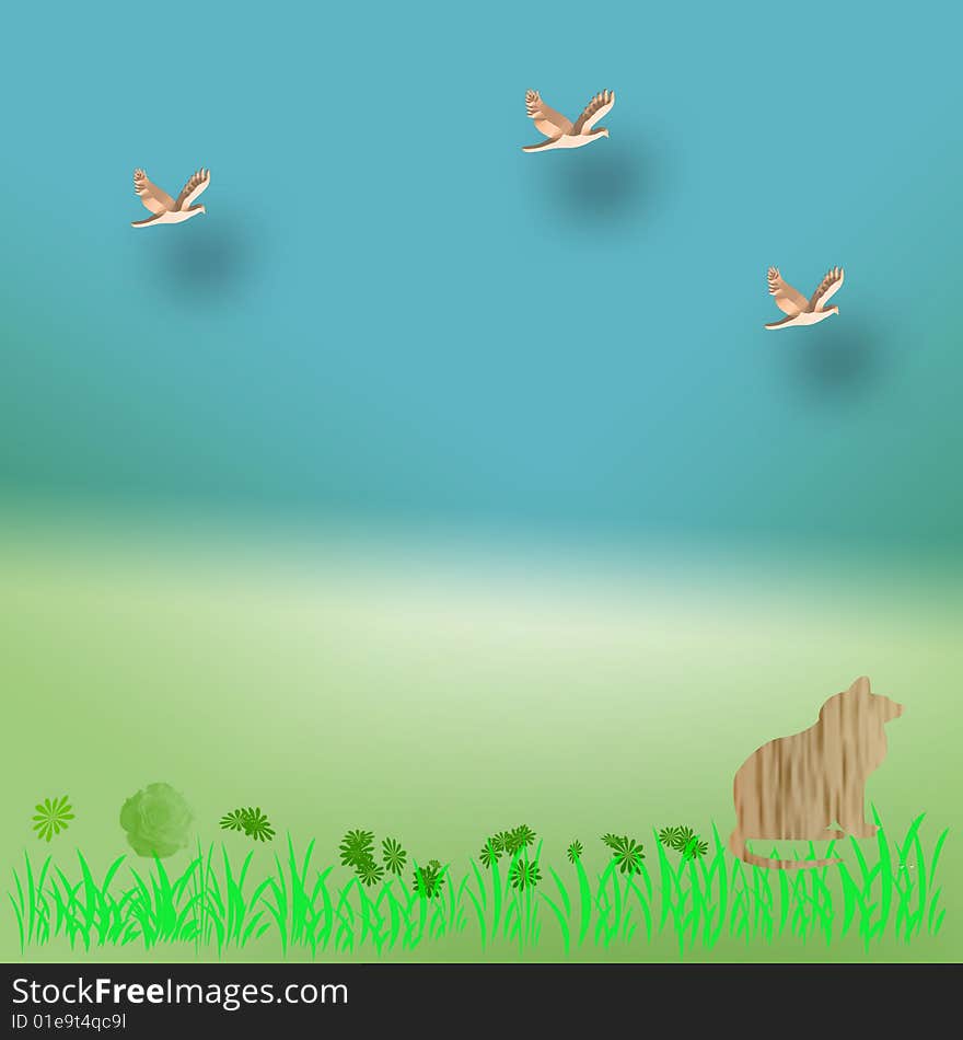 Background cartoon image for kids. Background cartoon image for kids