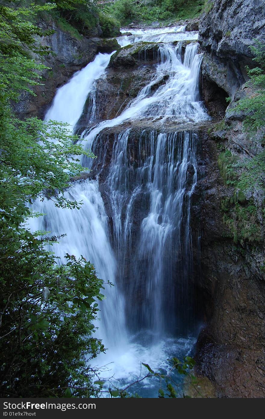 Waterfall in Pyrenees