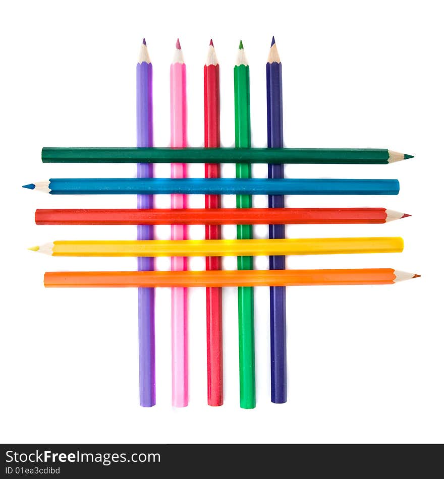 Photo of various color pencils. Photo of various color pencils