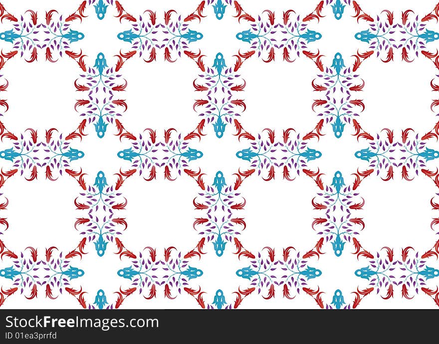 Ottoman style wallpaper pattern and shape. Ottoman style wallpaper pattern and shape