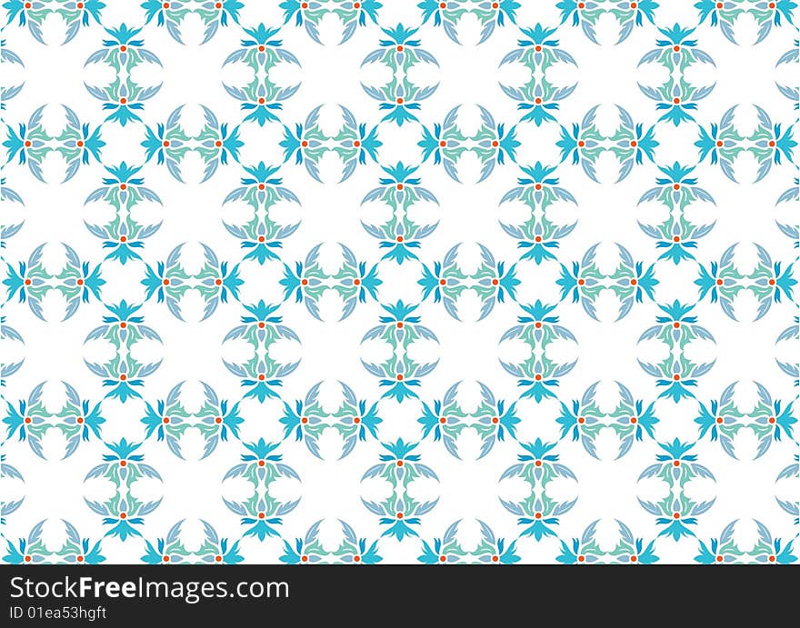 Ottoman style wallpaper pattern and shape. Ottoman style wallpaper pattern and shape