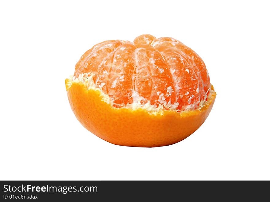 Mandarins, isolated on a white background