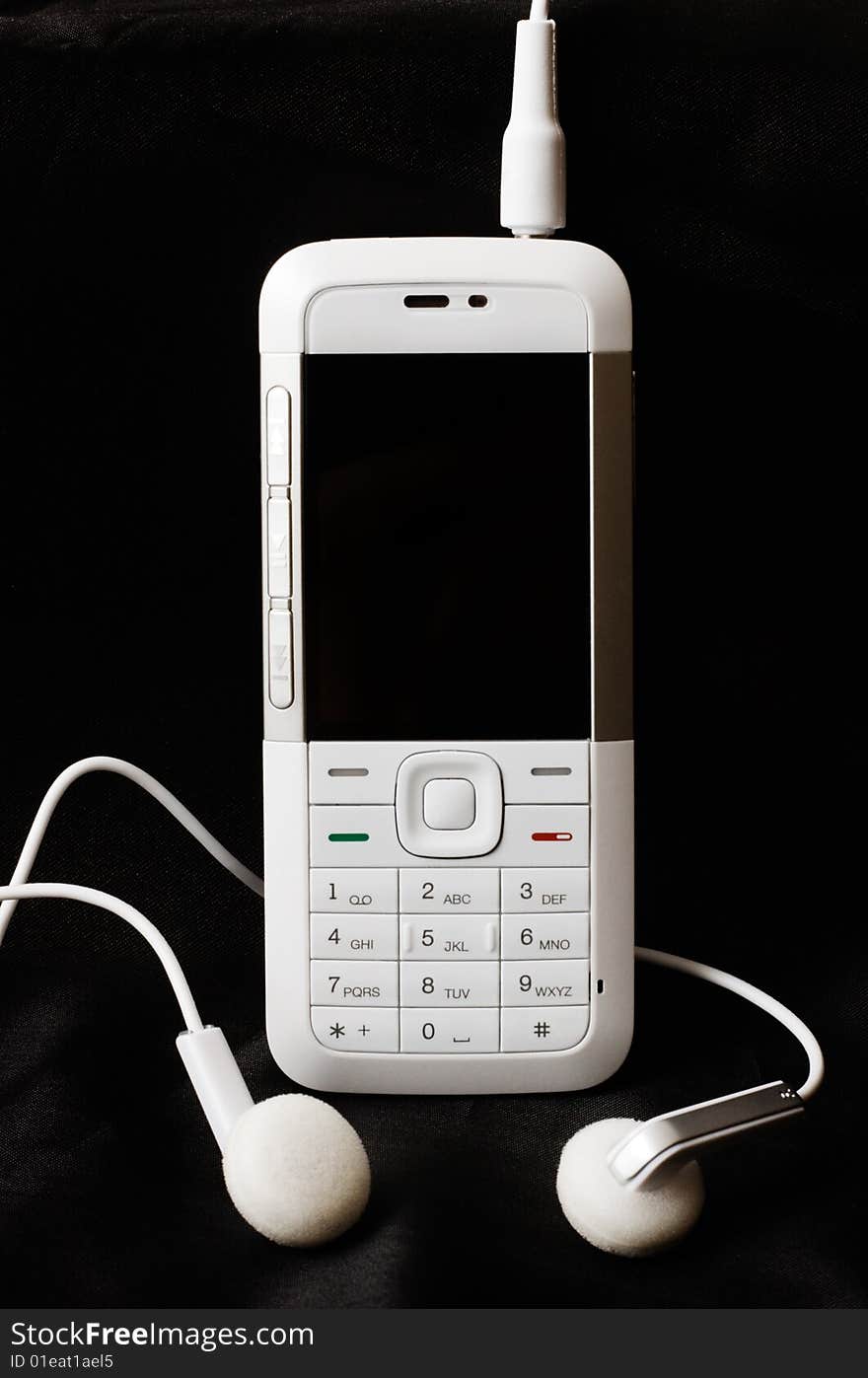 White mobile phone