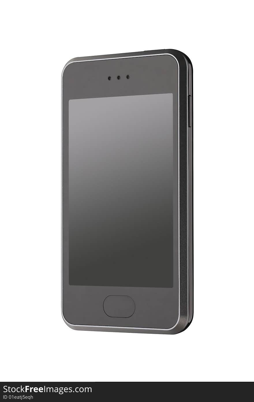 Mobile phone isolated on white