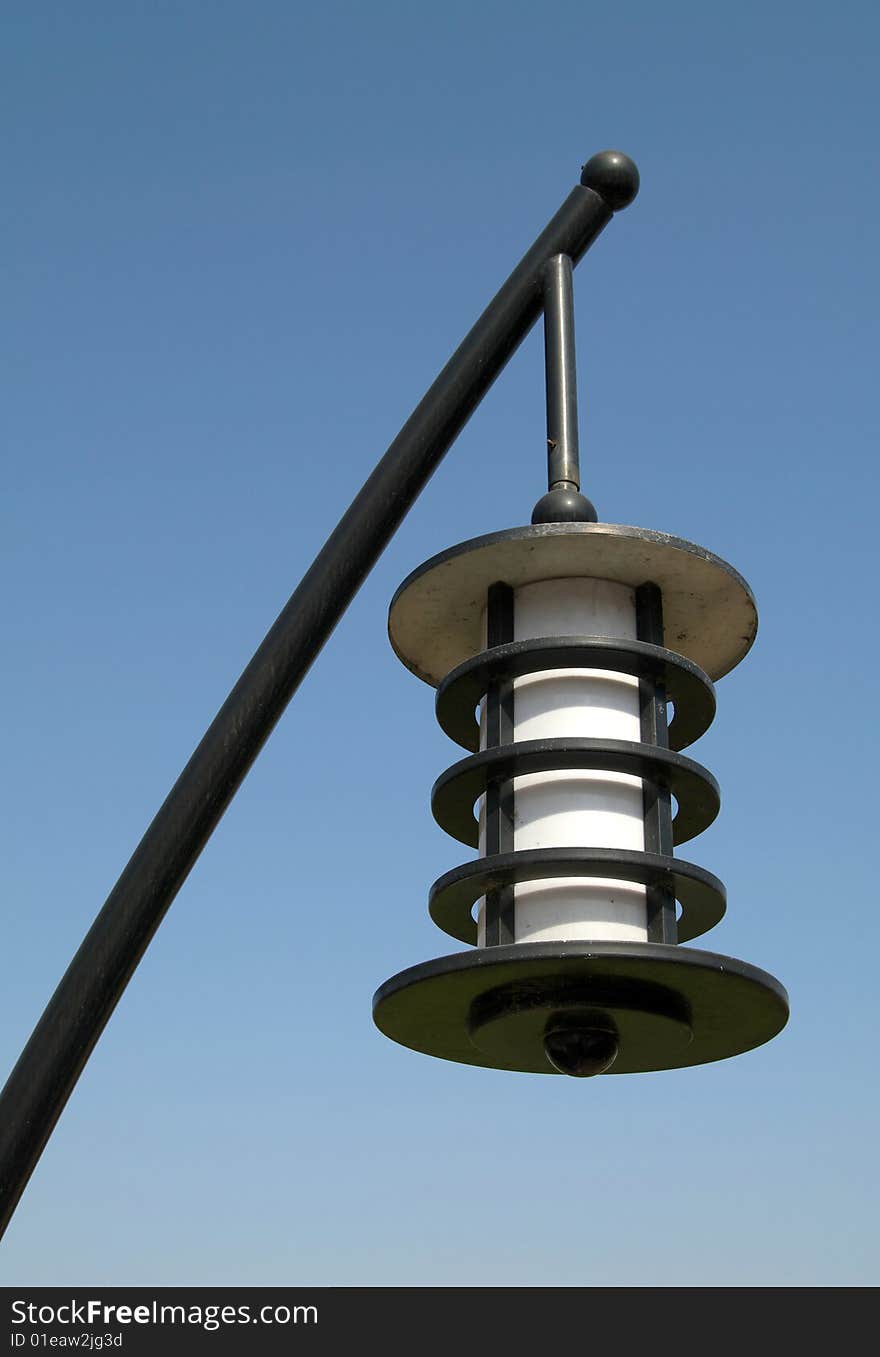 A  beautiful Cylindrical street lamp