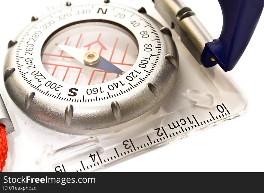 Compass on a white background. Compass on a white background