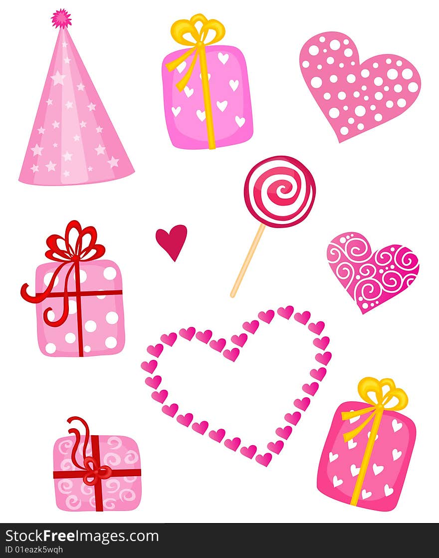 Set of valentine's day illustrations