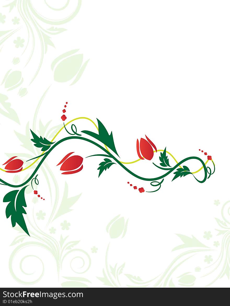 Floral background with place for your text