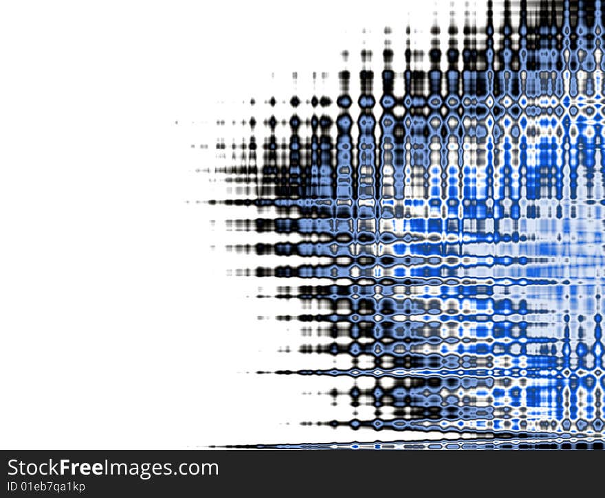 Blue abstract design on white background. illustration. Blue abstract design on white background. illustration