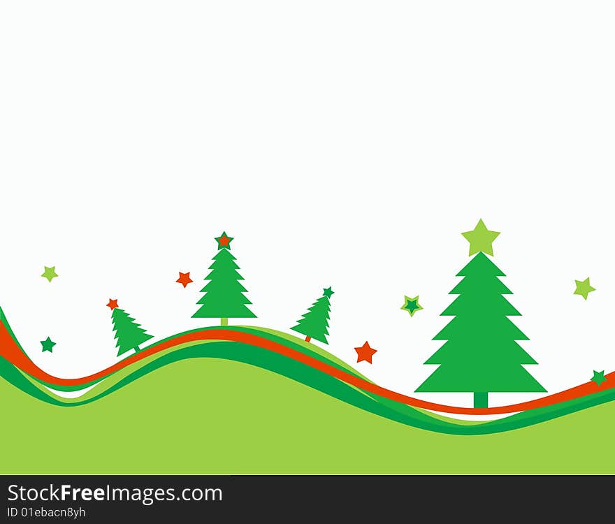 Background with green fir tree. Background with green fir tree